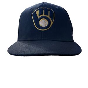 Milwaukee Brewers Team MLB OC Sports Hat Strapback Navy Blue One Size Cap‎